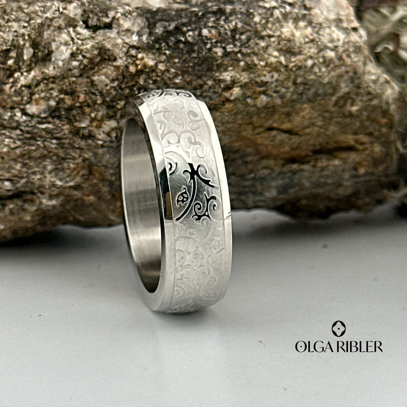 Olga Ribler Ringe: Edelstahl 8 mm  Ring  Grösse 65 – Neu (gemäss Beschreibung) aus Luzern von Schmuckoutlet 4