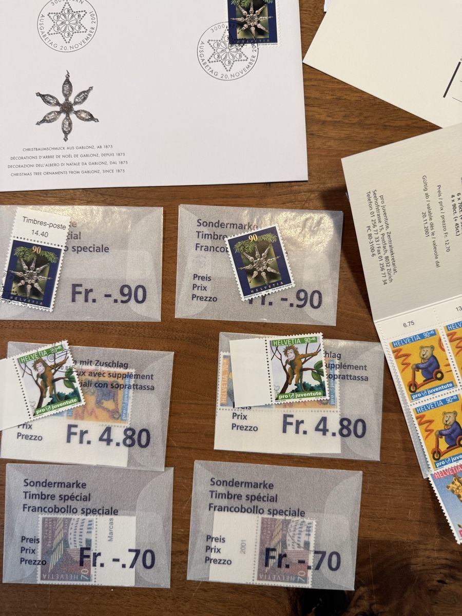Tous les timbres: Briefmarken 2001 diverse – Neuf (Voir description) à Altdorf UR par Sanna08 9