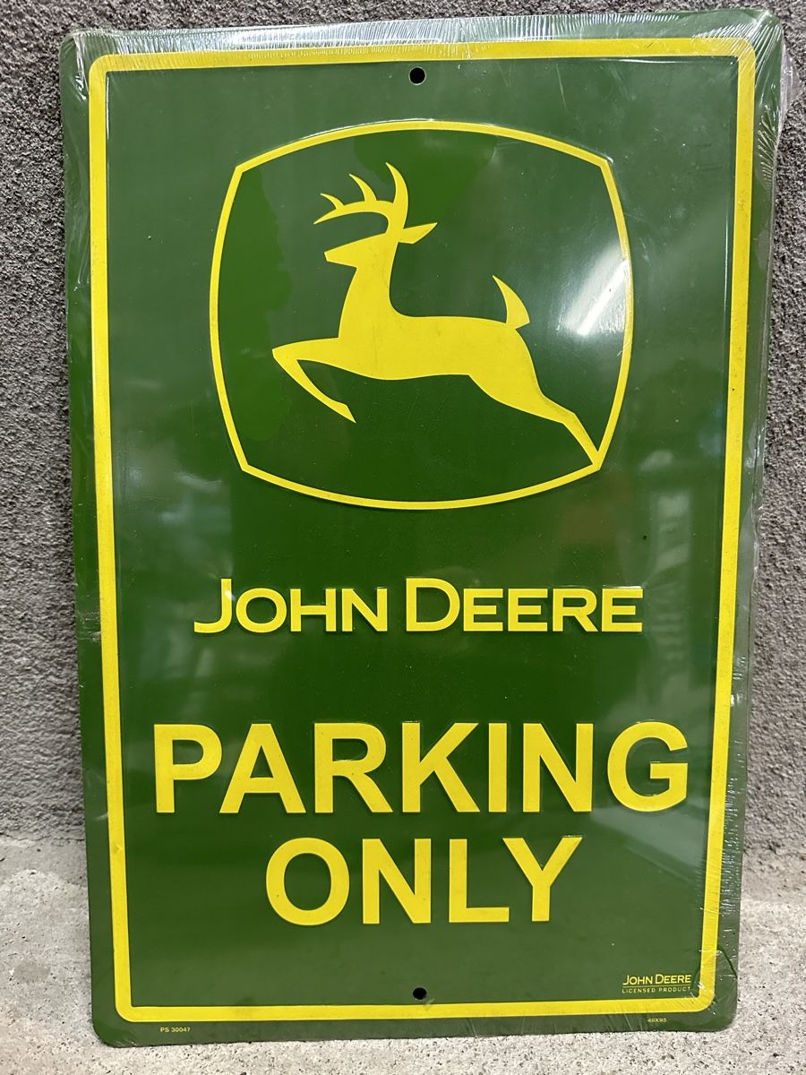Schilder: John deere parking only – Neu (gemäss Beschreibung) aus Reinach AG von rares75