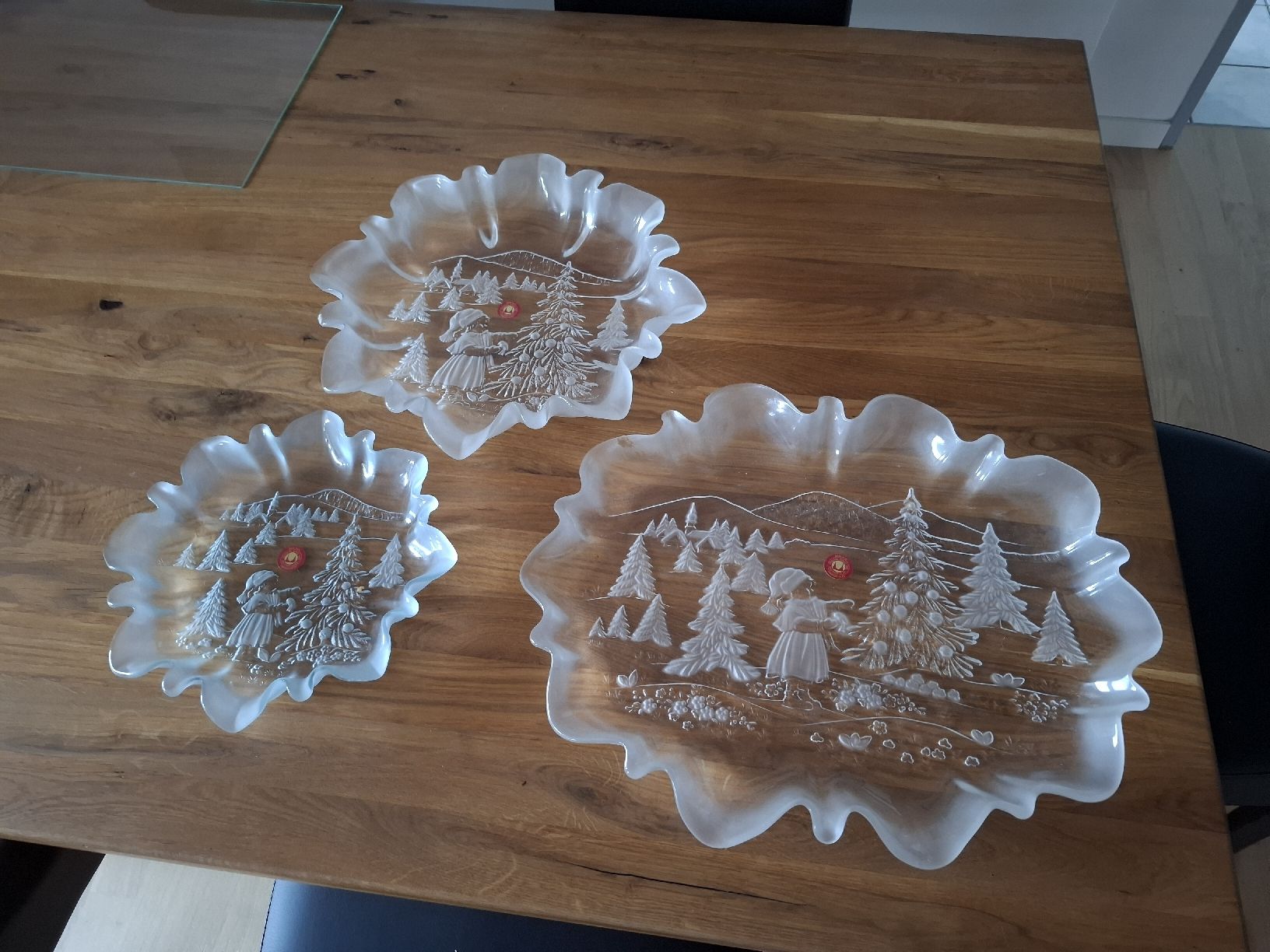 Servierplatten: Walther Glas "Christmas Story" 3er-Set – Gebraucht aus Oberhelfenschwil von Buffy1980