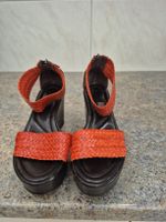 Aldo Brue Sandalen Keilabsatz orange Grösse 36 Nagelneu