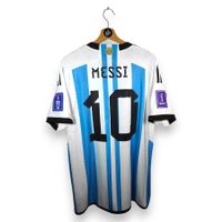 Original 2022-23 Argentina Home Trikot Player Version Messi