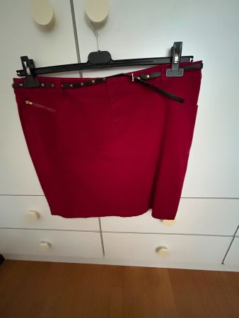 Gonna rossa Ellen Amber tg.46 con cintura