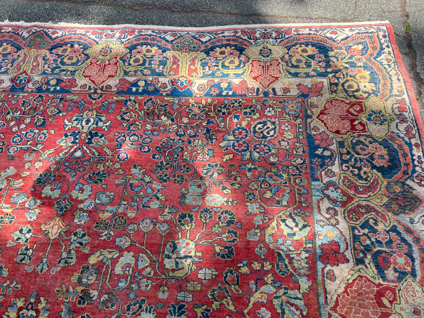 Teppiche: Großformatiger antiker Sarugh Perserteppich 380 x 270 cm – Gebraucht aus Steinhausen von Super05 4
