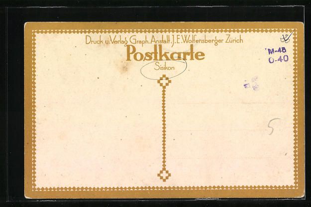 Cartoline postali: Sisikon, Ortsansicht mit Kirche – Usato da Berlin venduto da bartko-reher 1