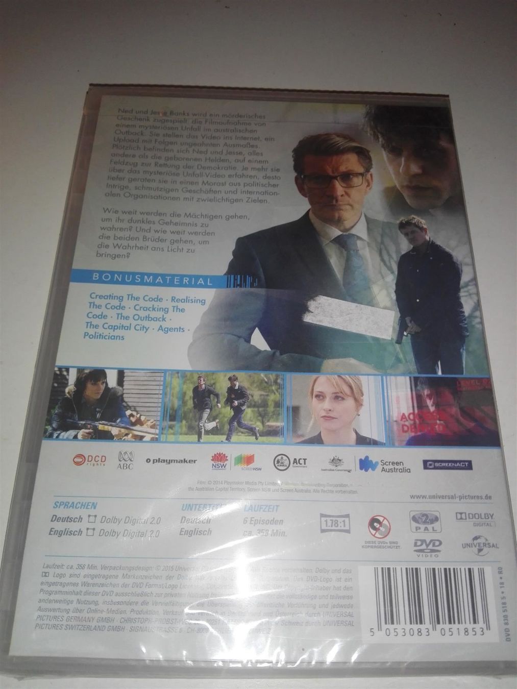 Tutti i DVDs: The Code  (Staffel 1)            >De & Eng<         Neu/OVP – Nuovo e nell'imballaggio originale da St.Galllen venduto da elkaphone 4