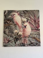 Deko-Bild Papageien 100 × 100 cm