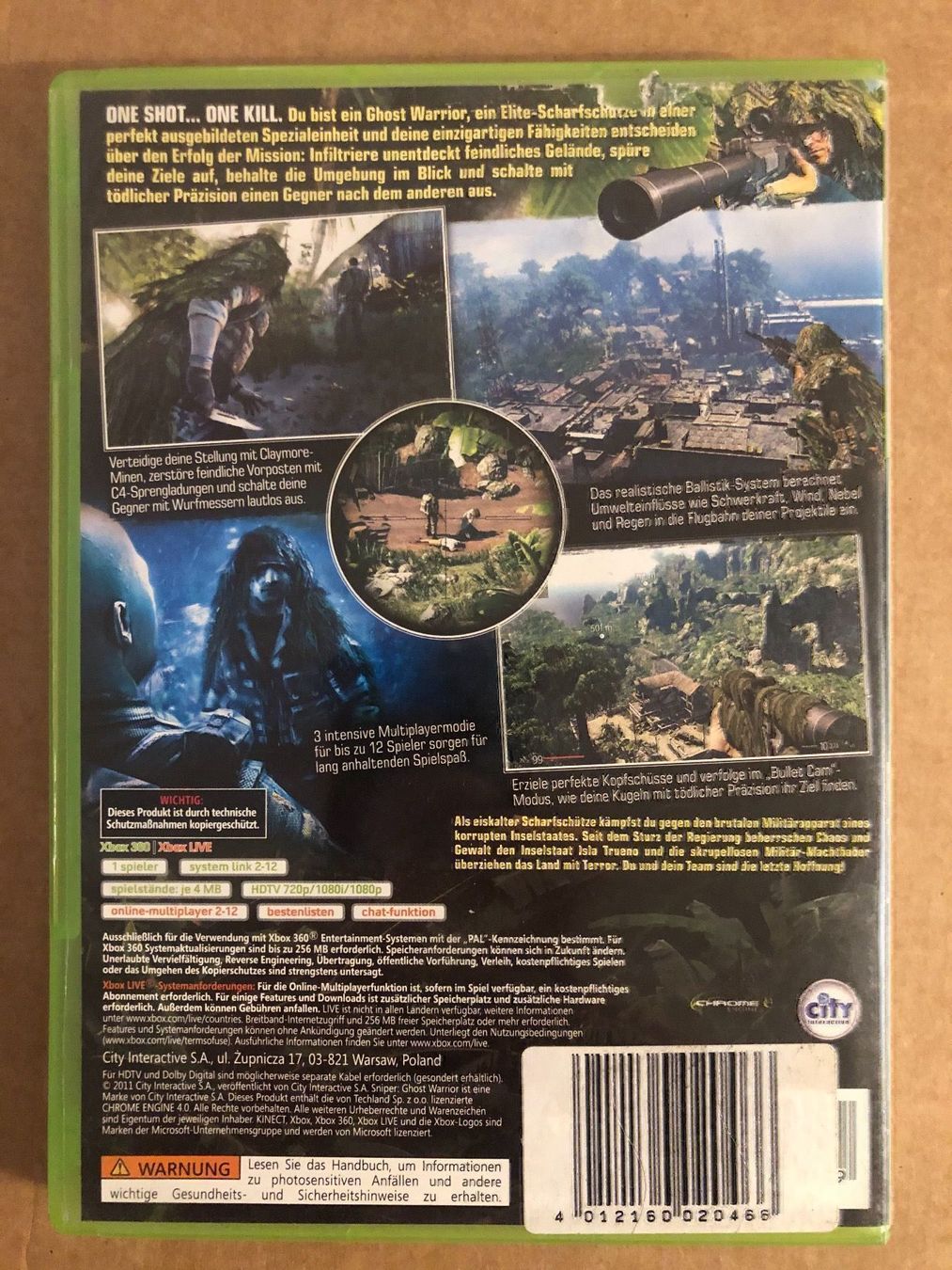 Microsoft Giochi: Sniper Ghost Warrior für Xbox 360 – Usato da Kestenholz venduto da Mad18 2