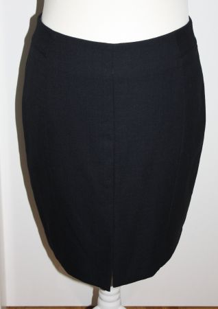 Jupe Rock H+M knielang elegant schwarz Gr. 44 NEU