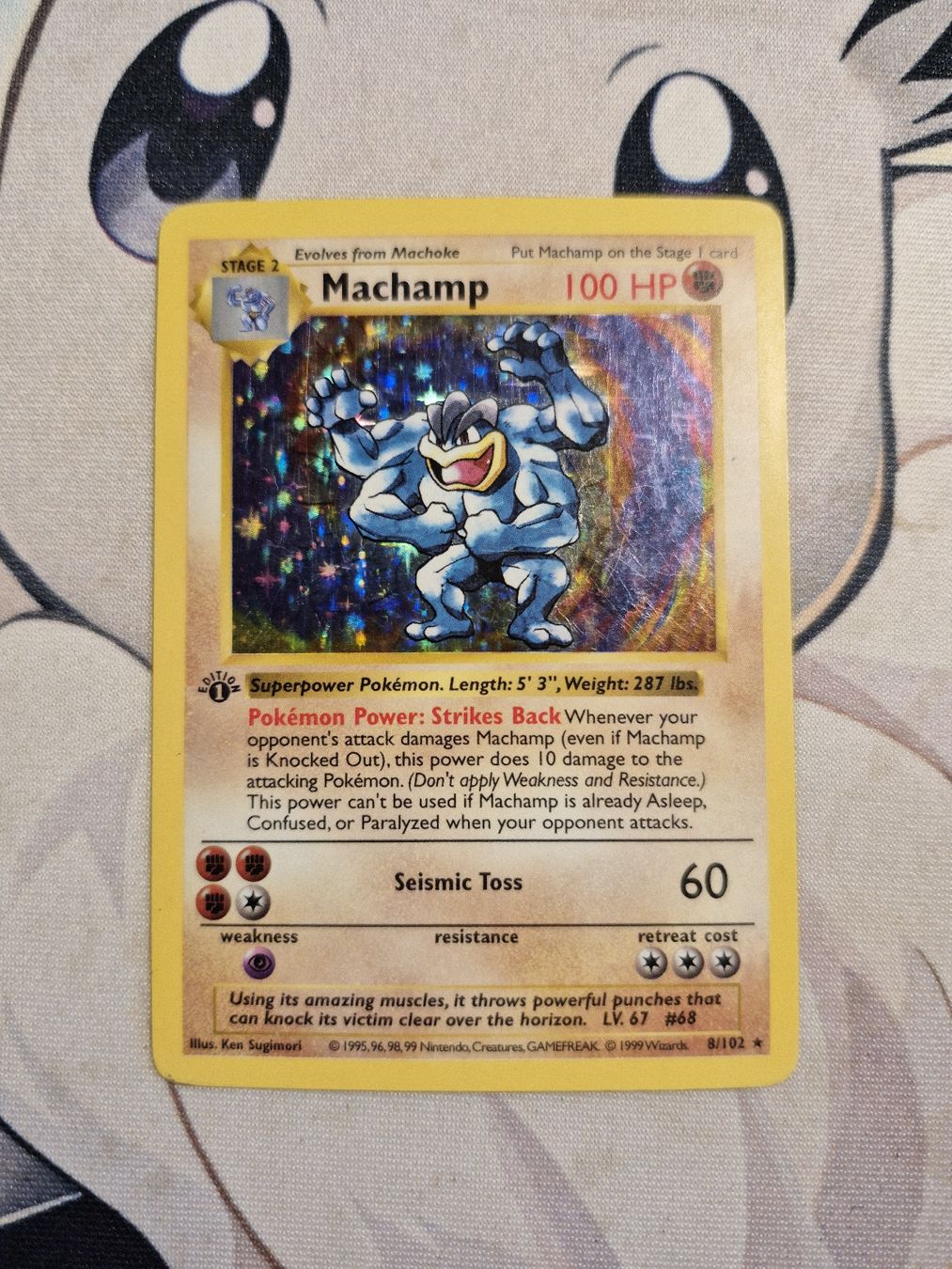 Pokémon Carte collezionabili: Machamp 1edition shadowless 8/102 holo – Usato da Echallens venduto da Nathan138