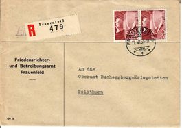 R - Brief Friedensrichteramt Frauenfeld 1959