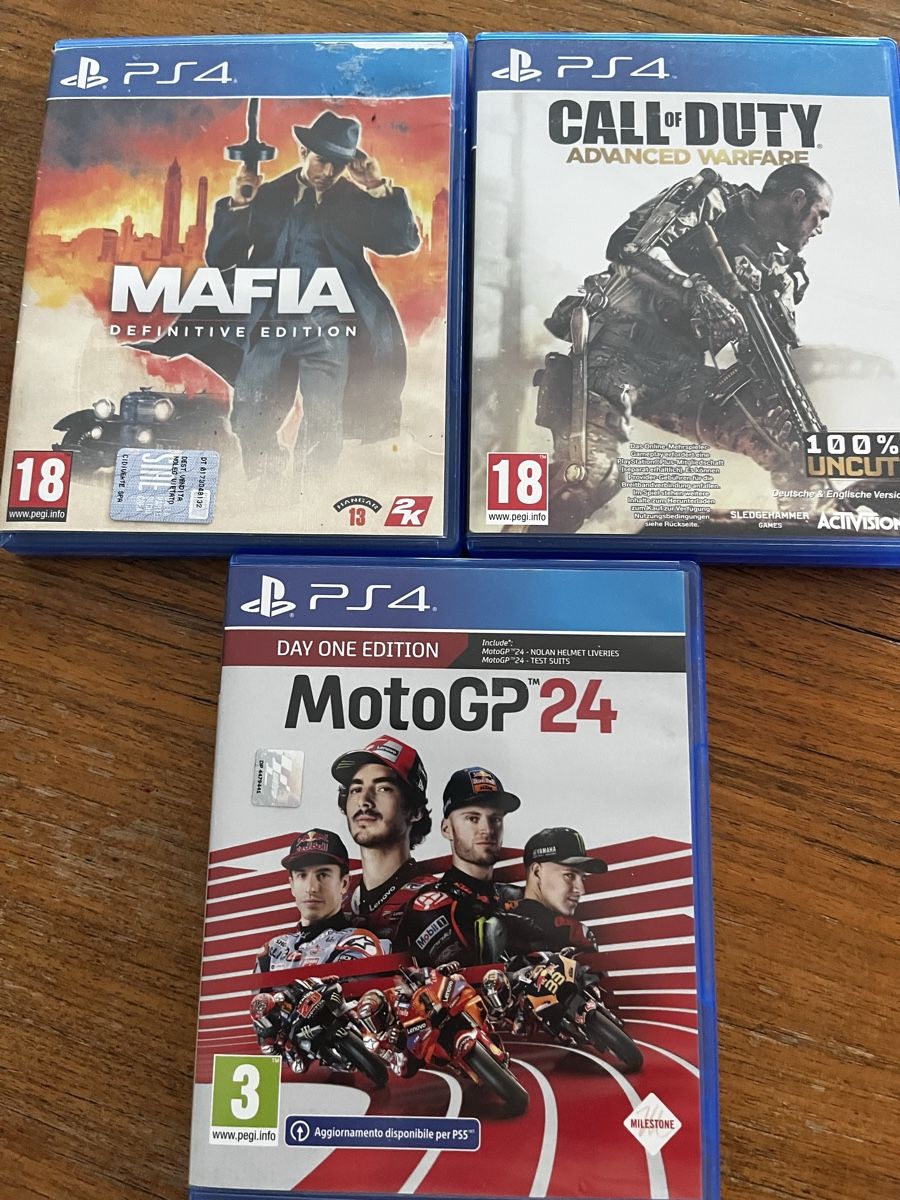 Sony Spiele: PS4 Spiele: Mafia, CoD, MotoGP 24  – Gebraucht aus Lohn-Ammannsegg von Whis