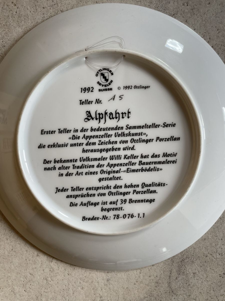 Teller: Teller Alpabzug Appenzell  – Neu (gemäss Beschreibung) aus Davos Dorf von Erika54 1