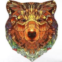 Einzigartiges Puzzle aus Holz mit Tiermotiven Cameleon