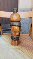 Statua in legno stile etnico "doppia faccia"