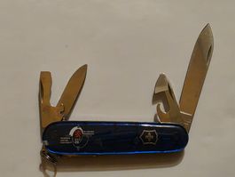 Victorinox Messer Tir cantonal Fribourgois blau  transparent
