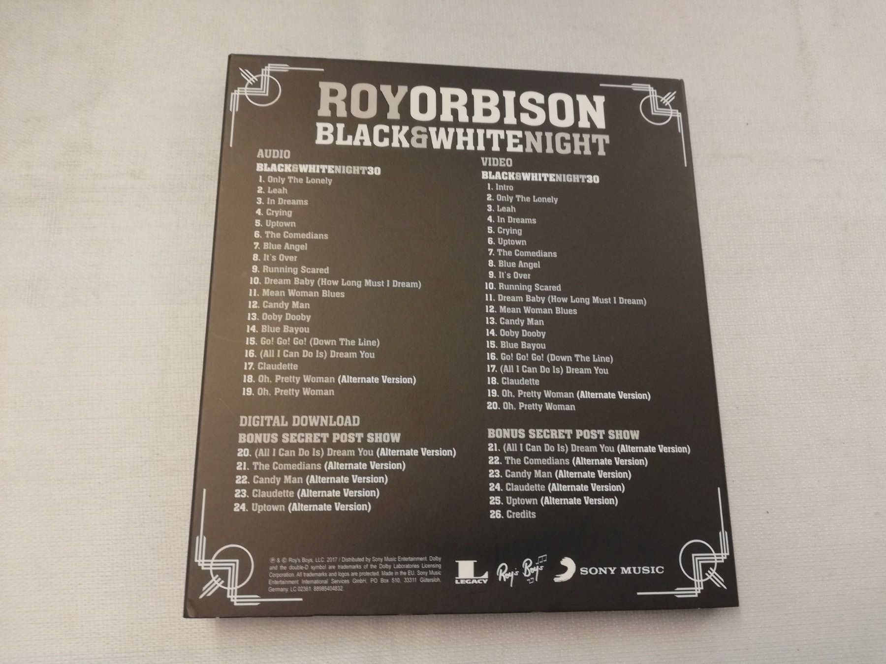 CDs: ROY ORBISON - BLACK&WHITE NIGHT – D'occasion à Bern par Vinylsound.ch 1