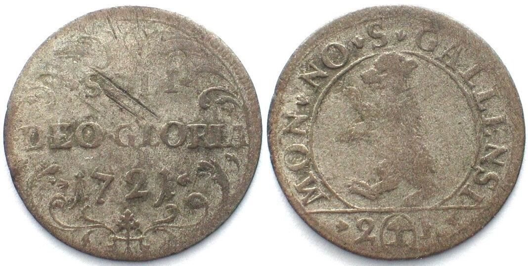 Tutti le monete: Schweiz ST. GALLEN Halbbatzen 1721 Billon – Usato da Riehen venduto da sesambestcoins2004