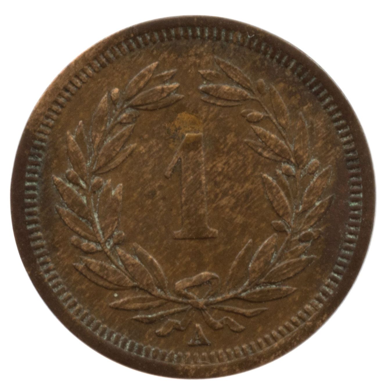 Tutti le monete: Schweiz / Suisse - 1 Rappen - 1850 – Usato da Rotkreuz venduto da Swiss-Coins 1