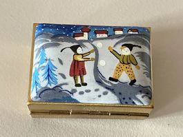Schmuckdose Wintermotiv Schneelandschaft Dose Kästli
