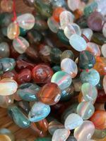 Strang colorful agate Nuggets 6-8 mm
