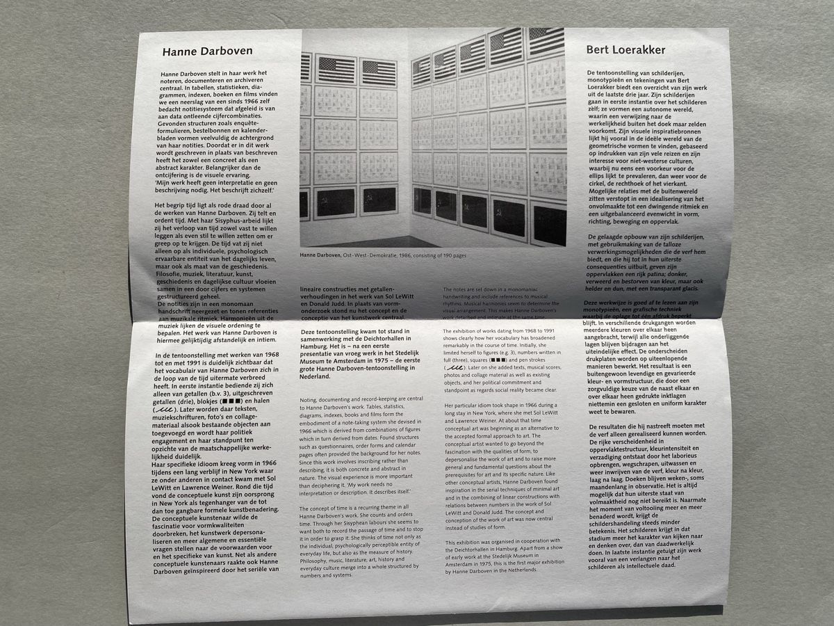 Bücher: Hanne Darboven Katalog Kunstmuseum Basel 1991 – Gebraucht aus Zürich von lesgarcons 5