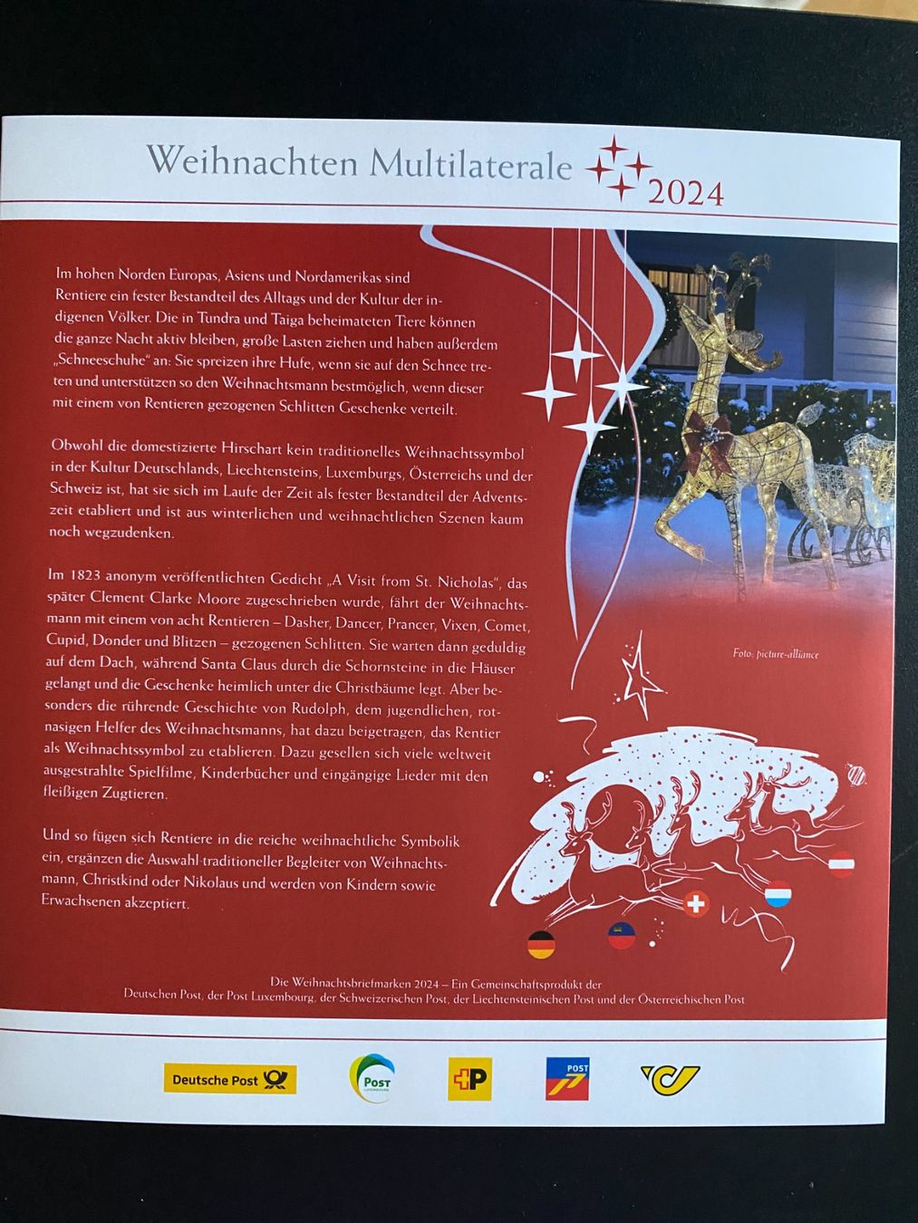 Tutti i francobolli: Weihnachtsbriefmarken 2024 Multilaterale Set FL AT DE LU CH – Nuovo (secondo la descrizione) da Niederrohrdorf venduto da park5 1