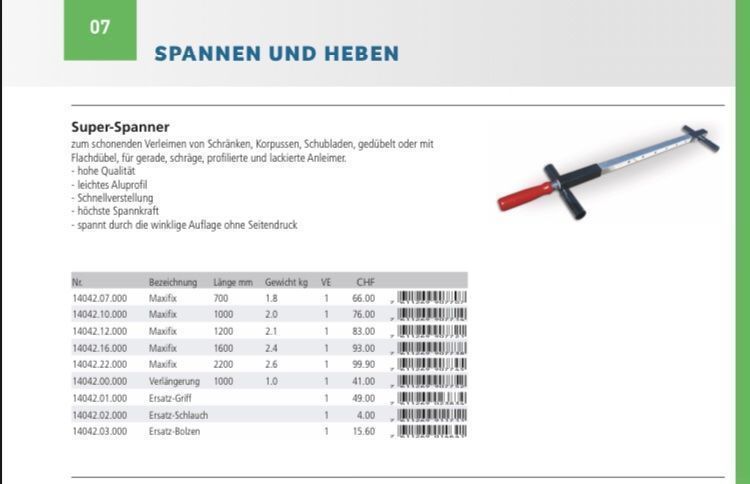 Technocraft Tutti gli attrezzi: Ersatzteil zu Spannvorrichtung – Nuovo (secondo la descrizione) da Tann venduto da Mad_less 2