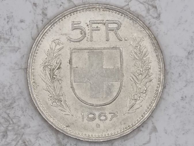 Tutti le monete: 5 FR 1967 neu – Nuovo e nell'imballaggio originale da Bure venduto da chap981