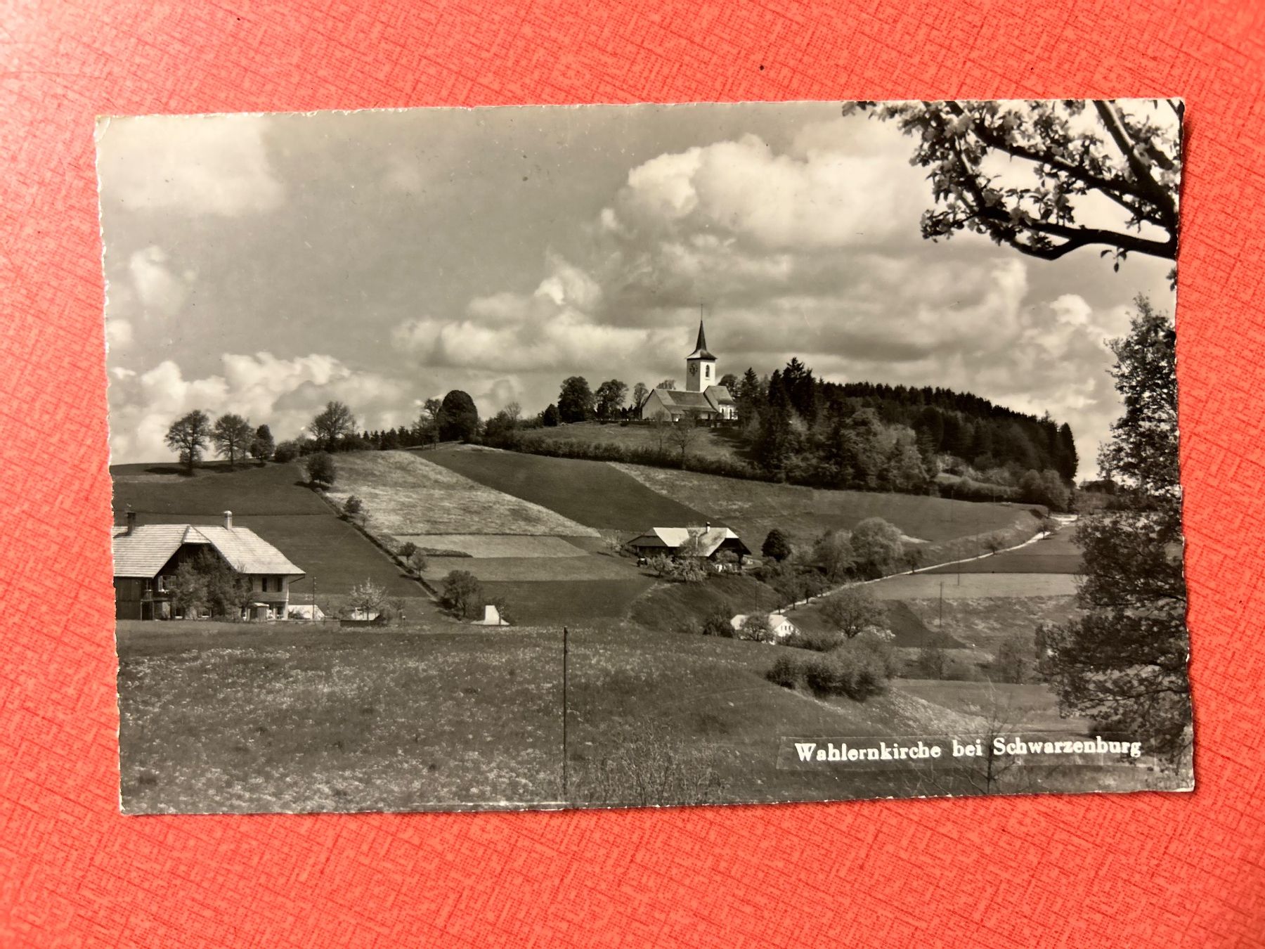 Ansichtskarten: Alte Ansichtskarte Wahlernkirche bei Schwarzenburg – Gebraucht aus Lanzenhäusern von vic63