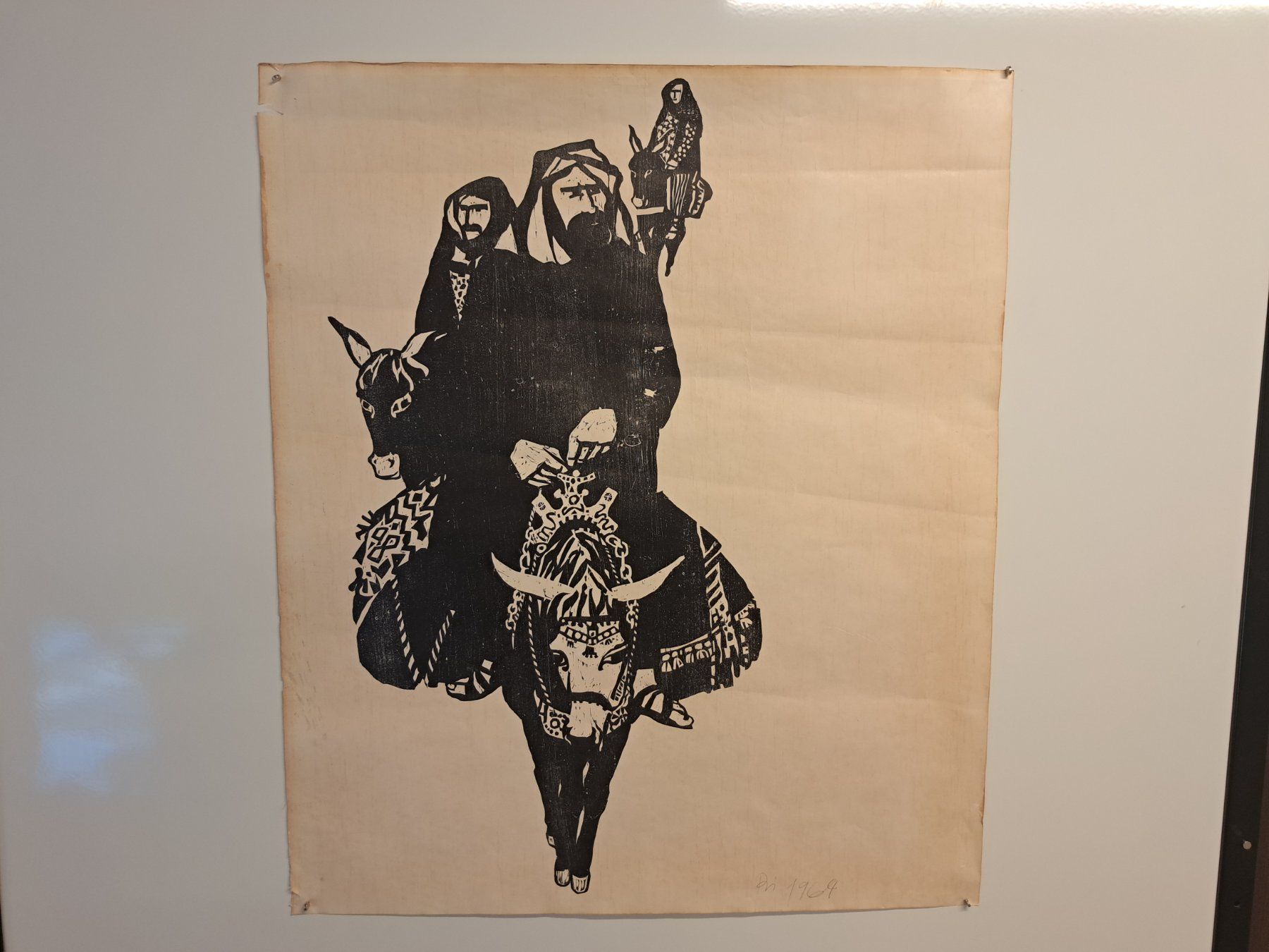 Xilografie: Holzschnitt Litho signiert/ Kunstobjrkt Bild – Usato da Belp venduto da deal-now