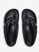 A.Emery Flip Flops Tongs Leder 39/40 schwarz Neu NP 215.-