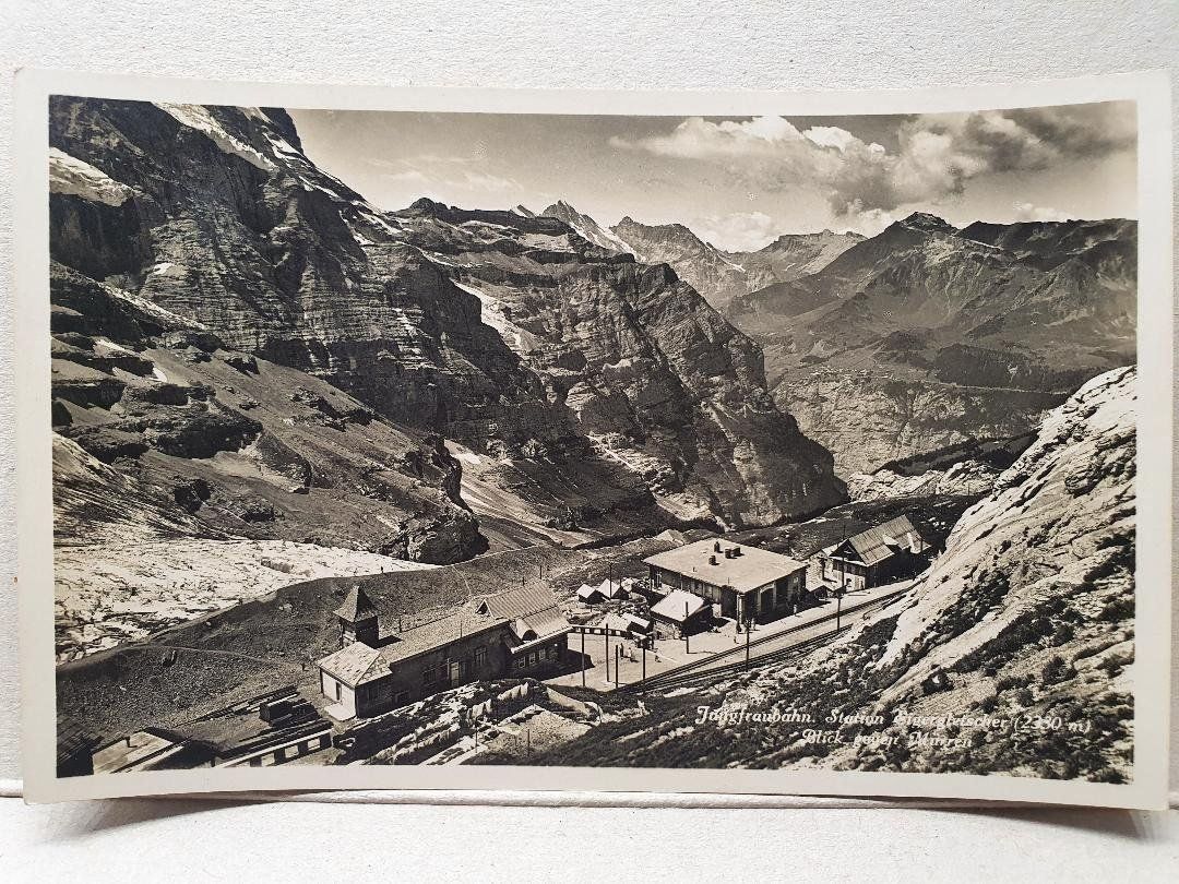 Cartoline postali: Eigergletcher Station - Jungfraubahn – Usato da Delémont venduto da Domdom1
