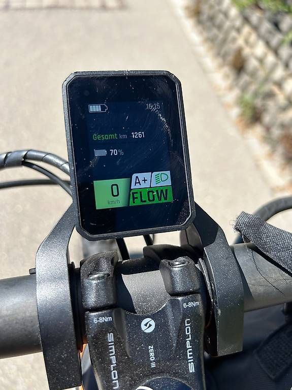 Biciclette: E-MTB Simplon RAPCON :ePinion - L - Moon Grey/Orange  – Usato da Bubikon venduto da Spoelito 3