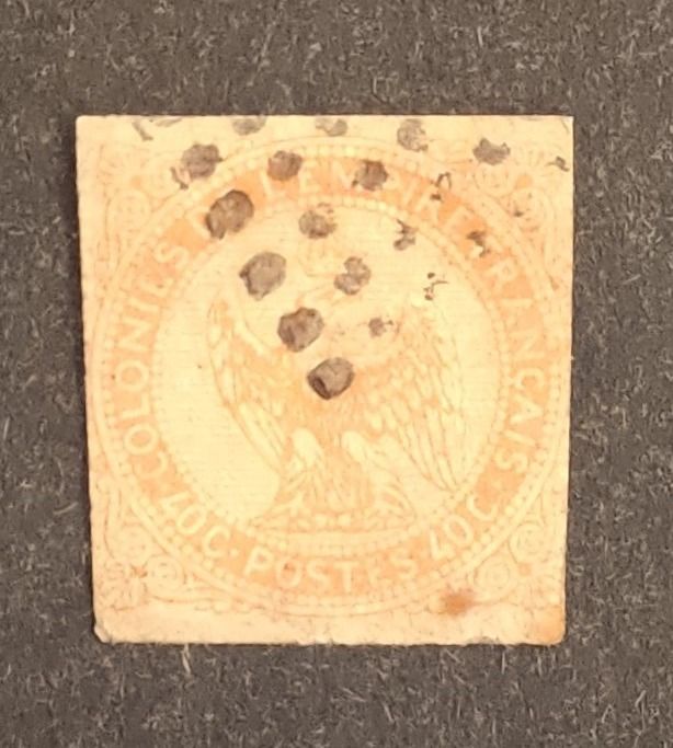 Französische Kolonien 1859, Adler und Krone, 40c gestempelt Kaufen