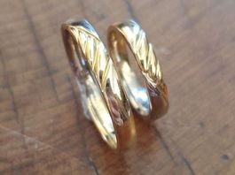 Traumhafte Eheringe, 18 Karat Gold 750