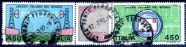 1982 LAVORO ITALIANO NEL MONDO 2 MARKEN MIT STEG GESTEMPELT
