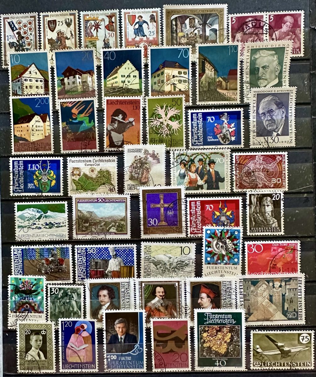 Alle Briefmarken: Liechtenstein  – Gebraucht aus Duebendorf von Fczfanrobi
