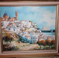 Peinture sur toile signée.