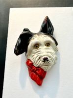 Terrier - Hundekopf - Vintage - Wandhängebild