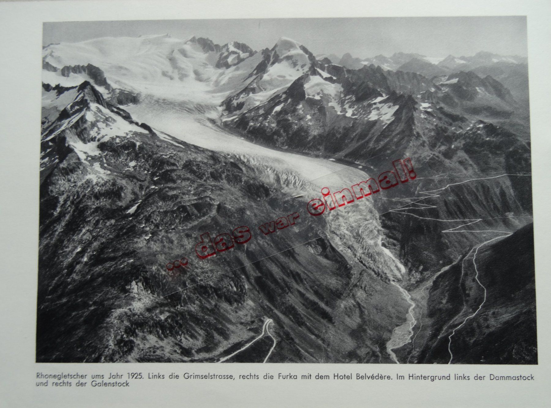Cartes postales: Wallis Gletsch Rhone  Gletscher  anno 1925 – D'occasion à Safnern par Wstussi