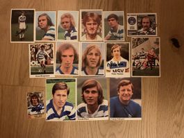 14 Autogramme MSV Duisburg 72/73 - 81 Sammelbilder