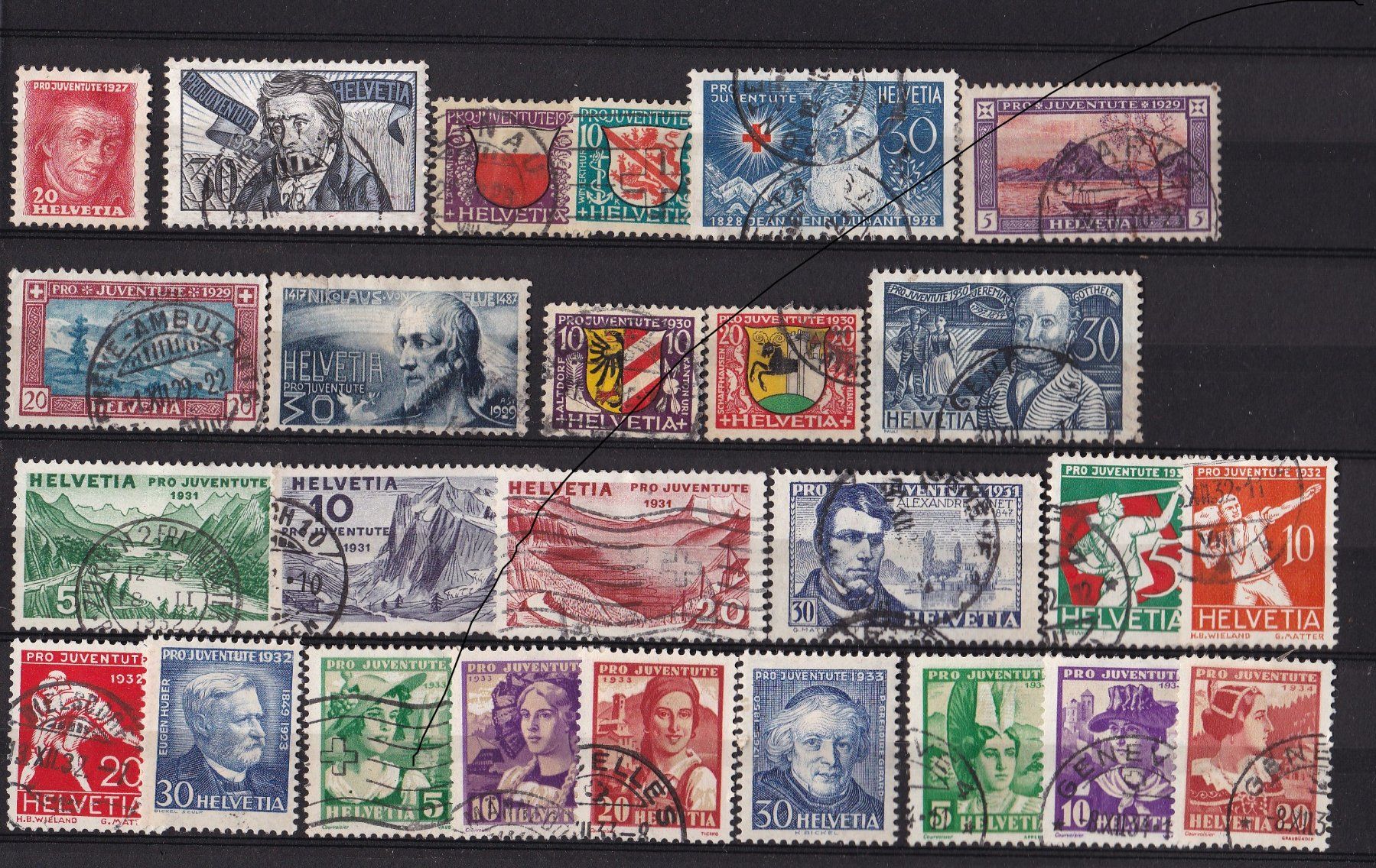 Tutti i francobolli: CH Briefmarken Lot "Pro Juventute & Pro Patria" – Usato da Münchwilen AG venduto da Nesar 1