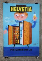 Plakat, Poster "Helvetia Frigimeuble" von Francis Martocq