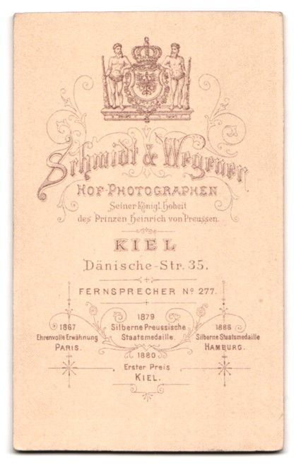 Fotografie & Manifesti: Fotografie Schmidt, Wegener, Kiel, Leutn – Usato da Berlin venduto da bartko-reher 1