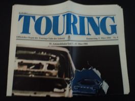 Prospekt Touring Zeitung 1981 Citroen CX Fiat Panda