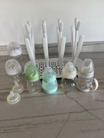 Babyflaschen Set mit Abtropfgestell für einfache Reinigung