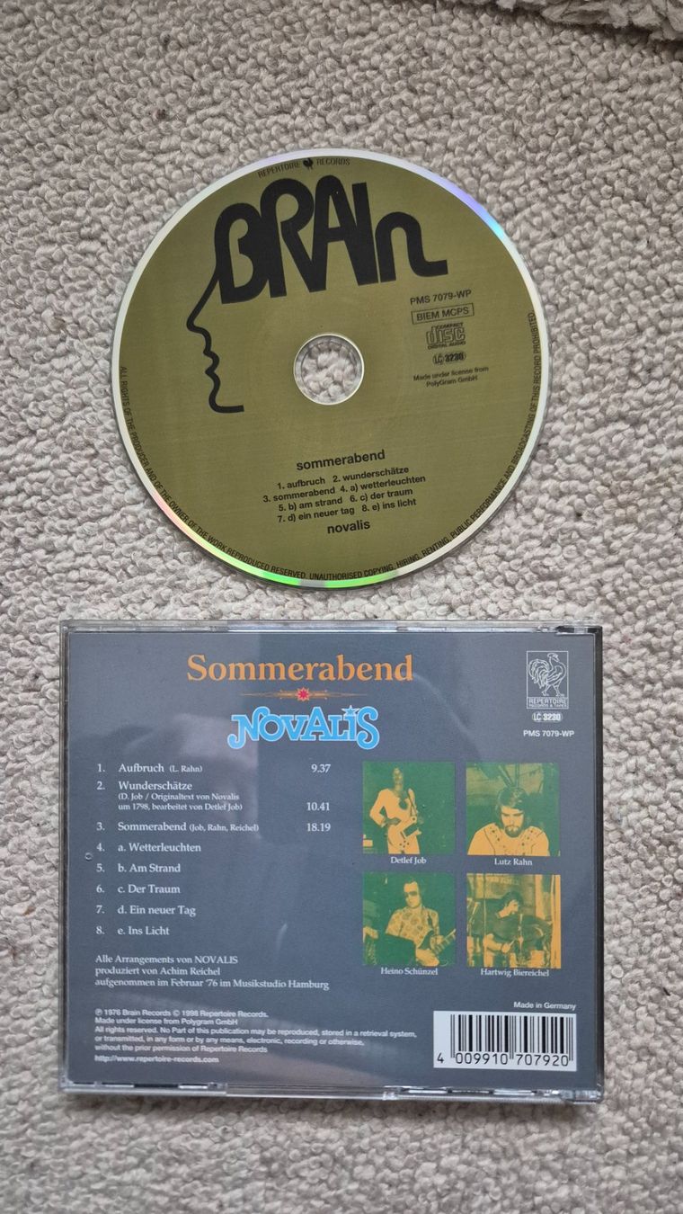 CD: NOVALIS - Sommerabend (Brain) – Usato da Therwil venduto da Rubo26 1