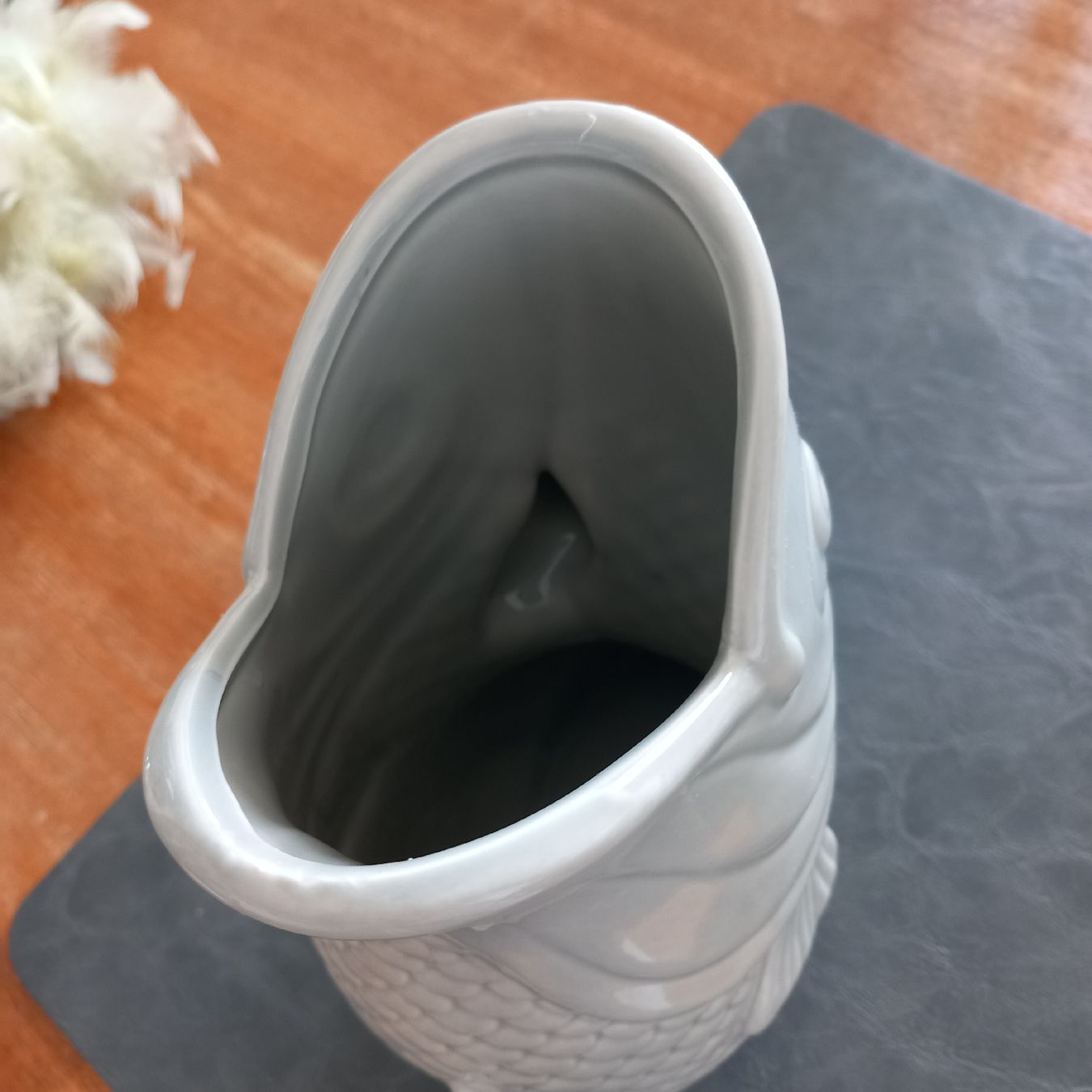 Vasen & Gefässe: Tolle Hellgraue Fisch Vase /  Keramik – Neu (gemäss Beschreibung) aus Aegerten von gismolini 8