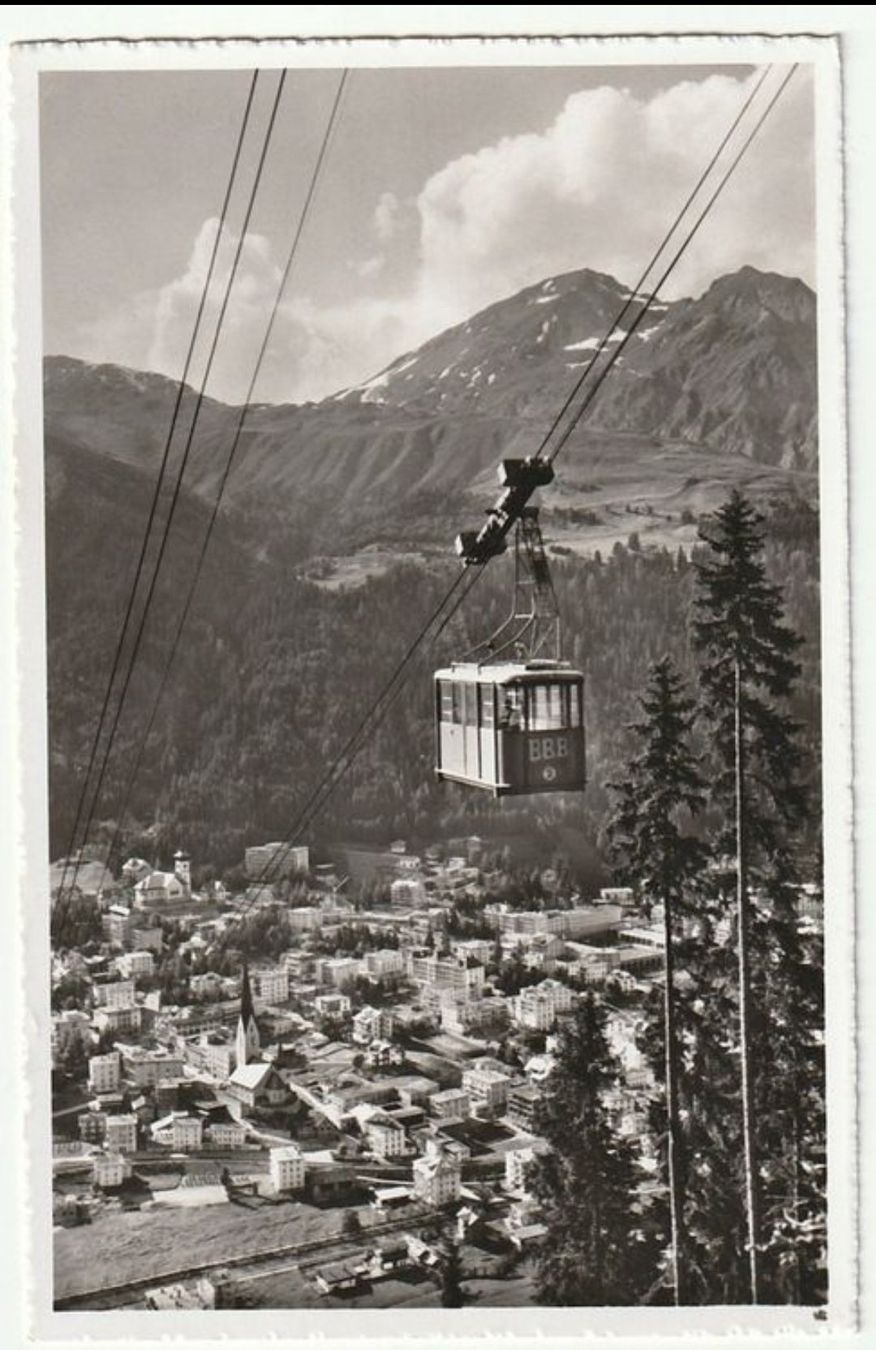 Ansichtskarten: Bräma Büel Schwebebahn, Blick auf Davos – Neu (gemäss Beschreibung) aus St. Gallen von Ricardo_Deals